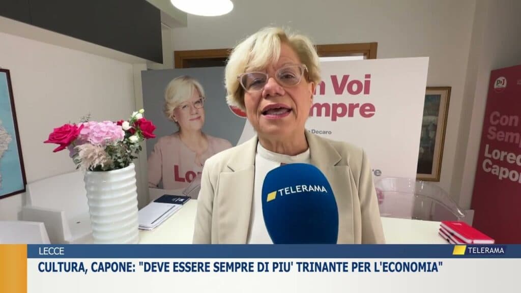 Cultura, Capone: deve essere sempre più trainante per l'economia