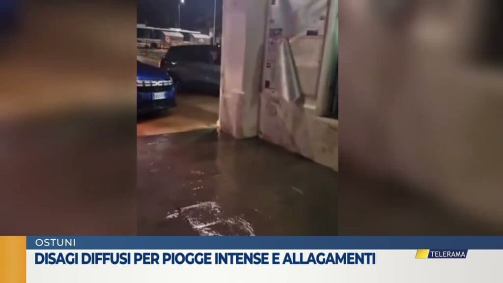 Disagi diffusi nel Brindisino per piogge intense e allagamenti