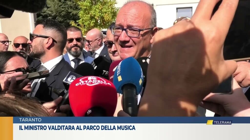 Taranto, il ministro Valditara al Parco della Musica