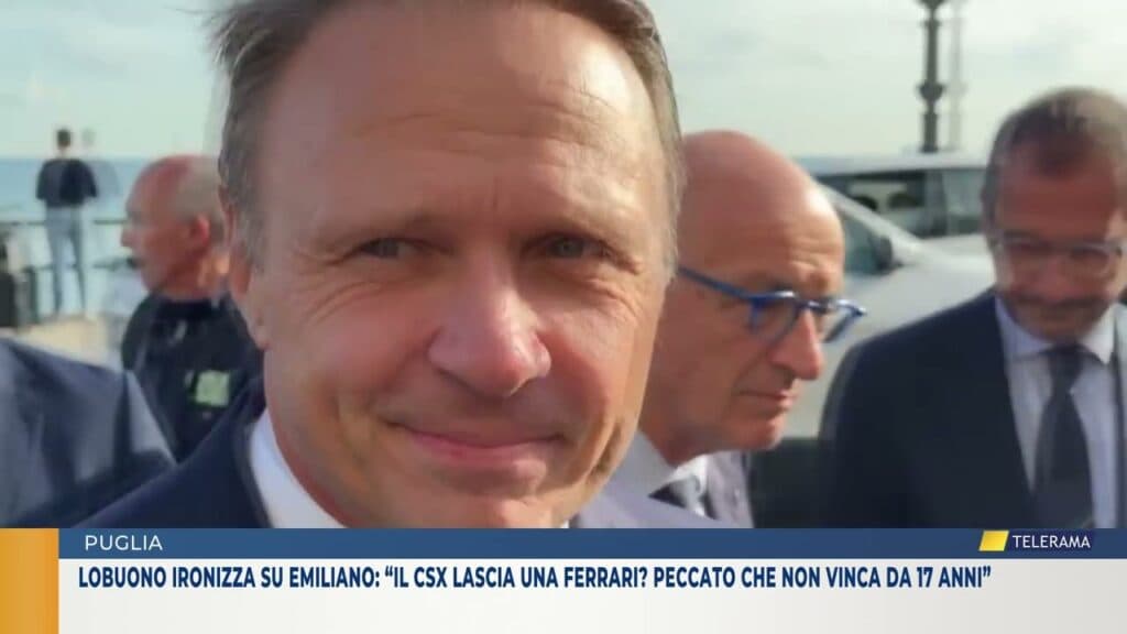 Lobuono ironizza su Emiliano: “Il csx lascia una Ferrari? Peccato che non vinca da 17 anni”