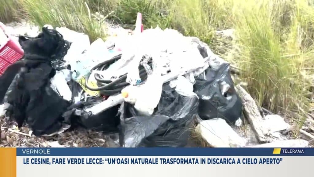 Le Cesine, Fare Verde Lecce: “Un'oasi naturale trasformata in discarica a cielo aperto”