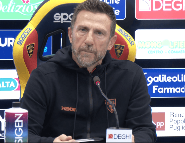 Lecce, Di Francesco: "Per me non è un derby. Dispiace molto non avere i nostri tifosi"