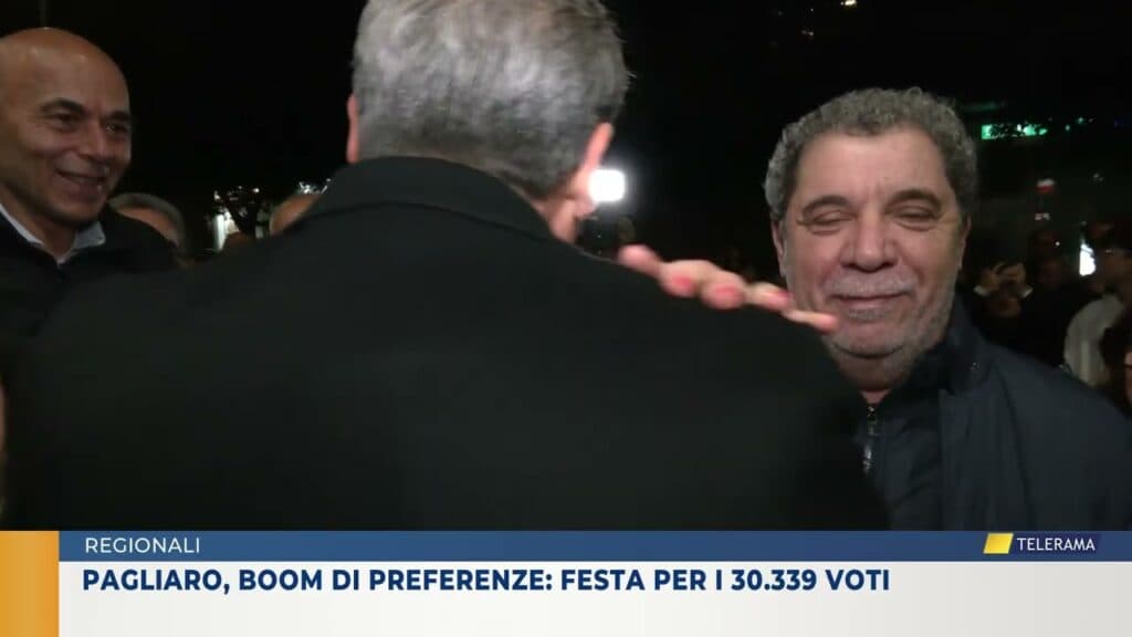 Regionali. Pagliaro, boom di preferenze: festa per i 30.339