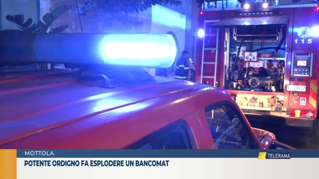 Ordigno contro bancomat a Mottola: terzo episodio nel Tarantino