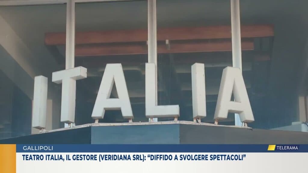 Teatro Italia di Gallipoli, il gestore (Veridiana Srl): “Diffido a svolgere spettacoli”