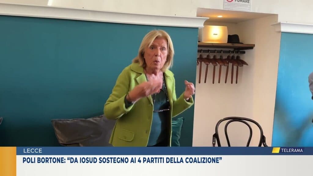 Poli Bortone: "Da Io Sud a sostegno ai quattro partiti della coalizione"
