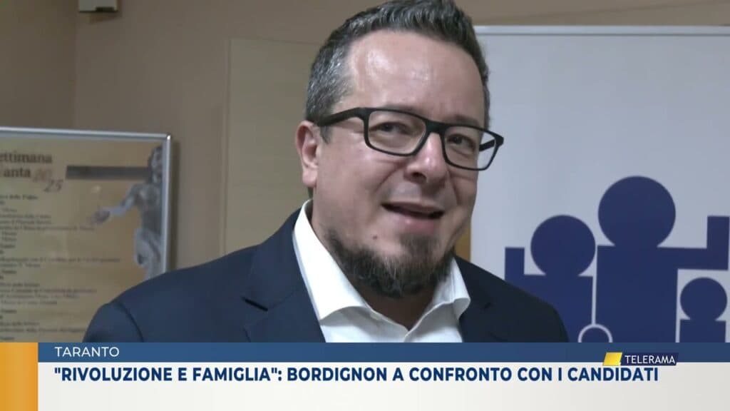 Taranto, "Rivoluzione Famiglia": Bordignon a confronto con i candidati