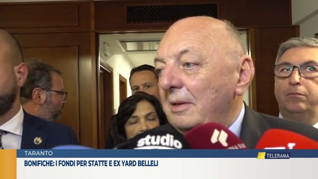Taranto, bonifiche: per l'area ex Yard Belleli e PIP Statte 97 mln