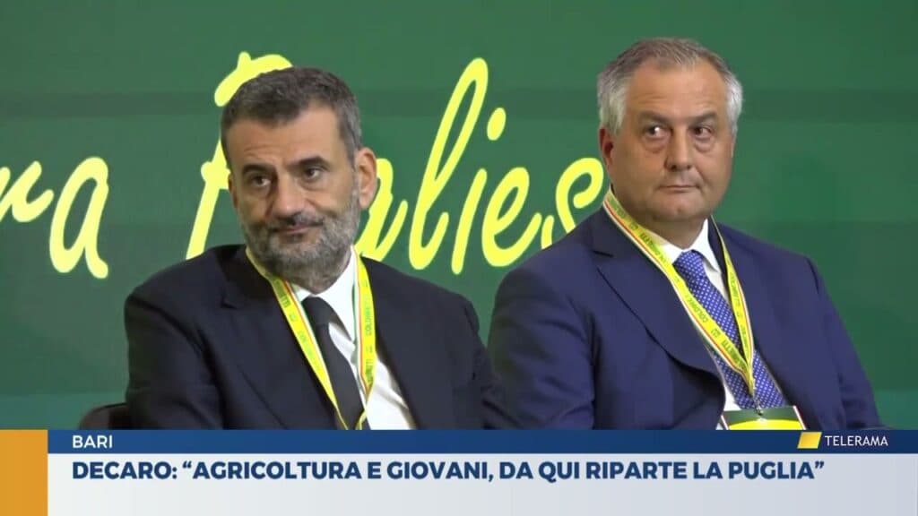 Decaro: "Agricoltura e giovani, da qui riparte la Puglia"