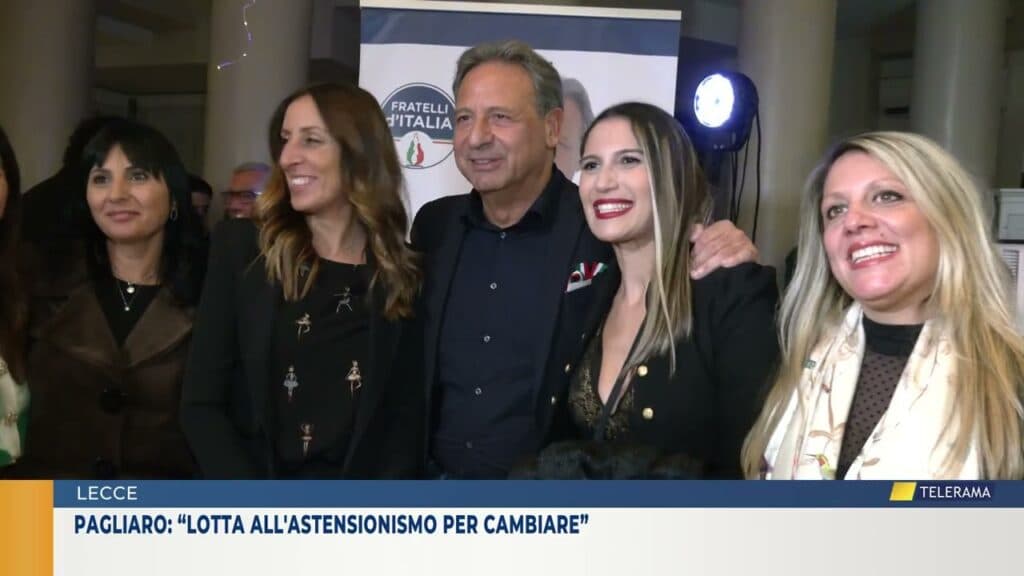 Pagliaro dà lo sprint finale alla campagna elettorale. "Lotta all'astensionismo per cambiare”