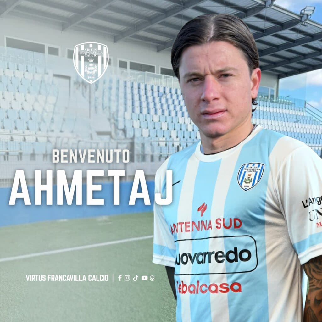 Virtus Francavilla, colpo di fine anno: arriva l'attaccante Ahmetaj