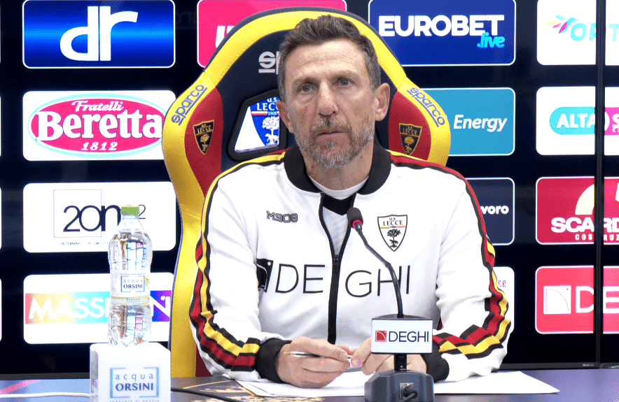 Lecce, Di Francesco: "Partita delicata, ma il campionato è ancora lungo". I consigli a Stulic
