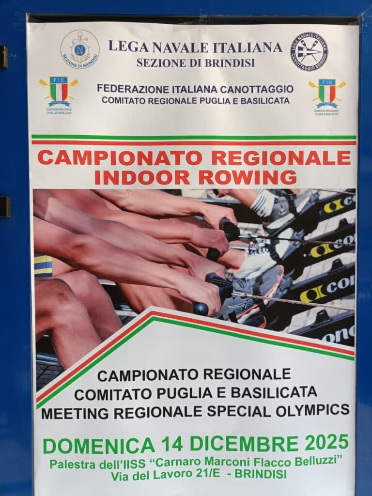 Indoor Rowing, grande show regionale a Brindisi