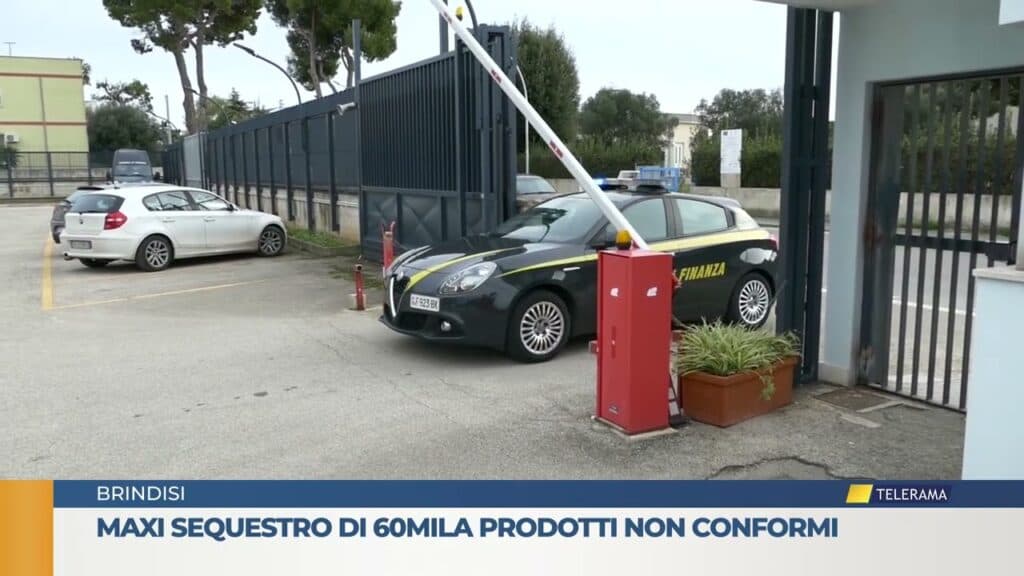 Maxi sequestro di 60mila prodotti non conformi nel Brindisino