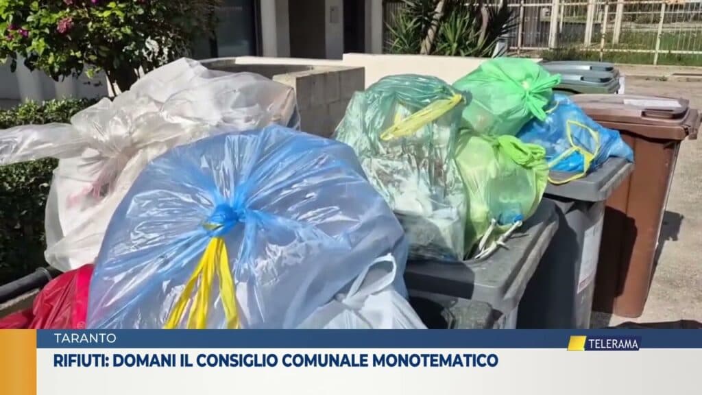 Taranto, rifiuti: domani il consiglio monotematico