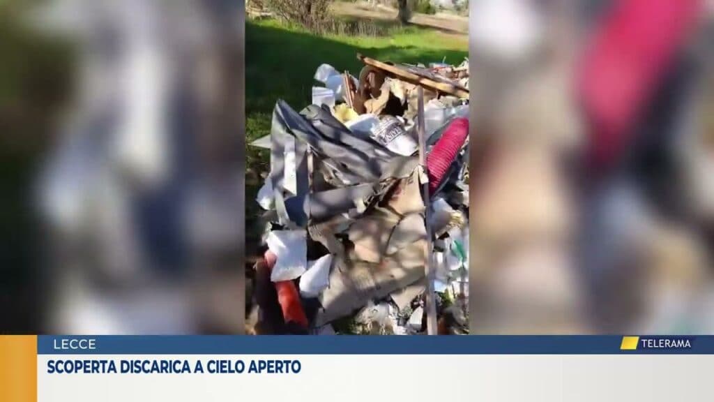 Lecce, scoperta discarica a cielo aperto