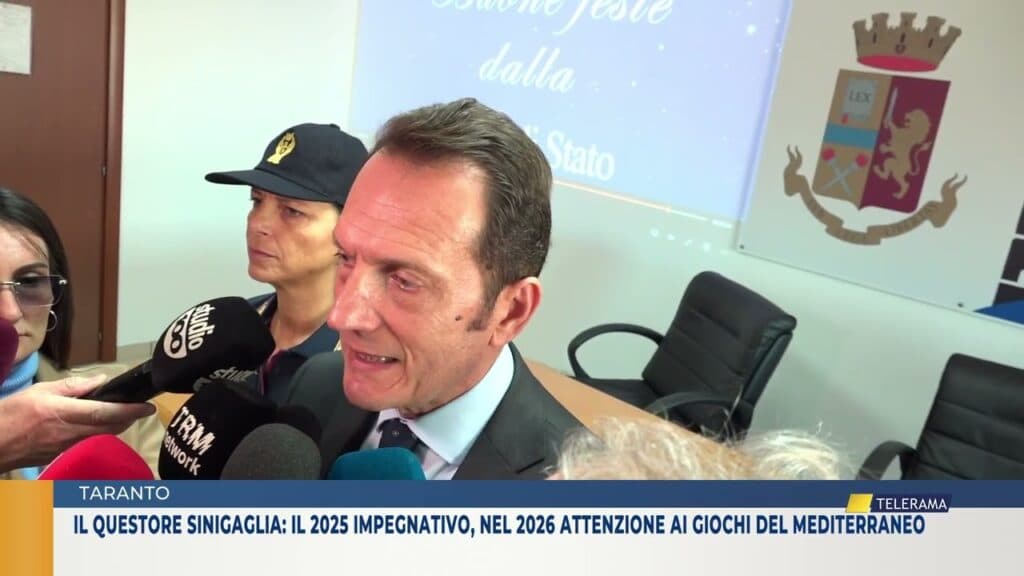 Taranto, il questore Sinigaglia: il 2025 un anno impegnativo