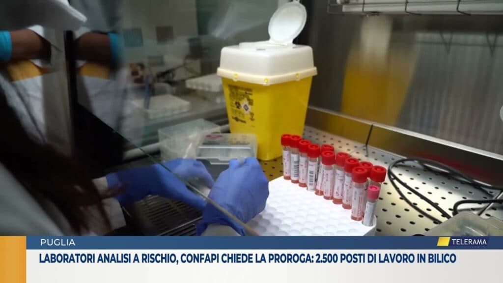 Laboratori analisi a rischio, Confapi chiede la proroga: 2.500 posti di lavoro in bilico