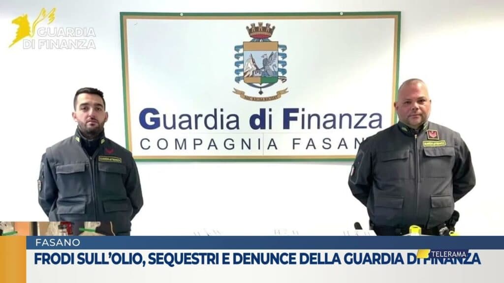 Frodi sull’olio, sequestri e denunce della Guardia di Finanza