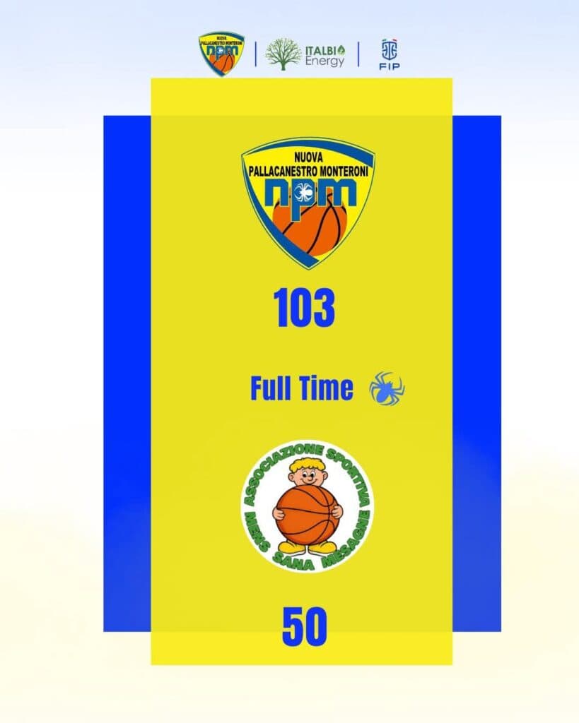Basket C - Monteroni batte largamente Mesagne e inizia al top il 2026