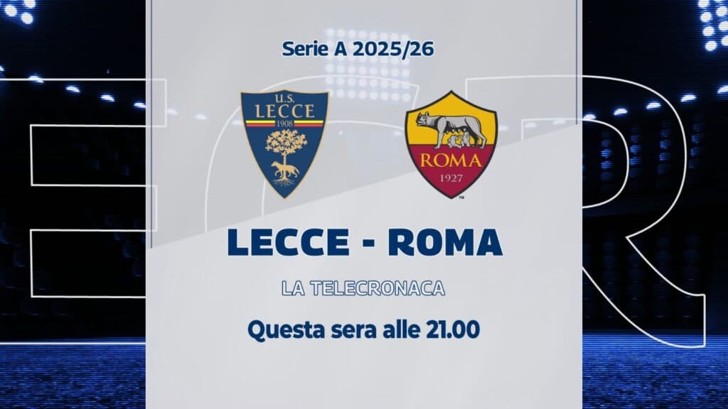 Lecce-Roma: in prima serata su TeleRama