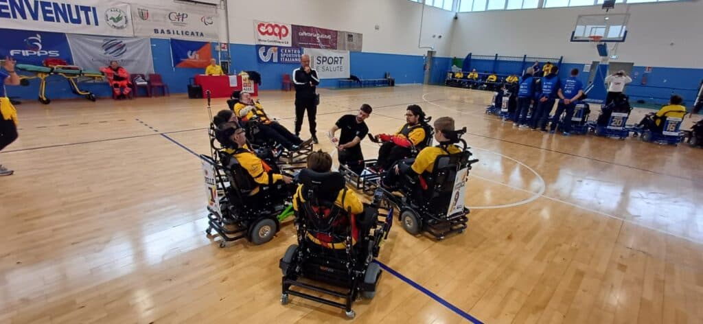 “Play Together” di powerchair football: la Salento Wolves al top