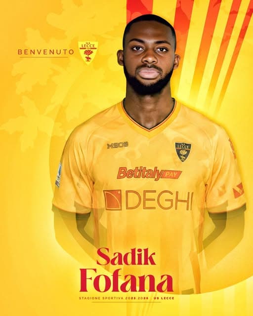 Ufficiale: Fofana è del Lecce. Lunedi le visite mediche