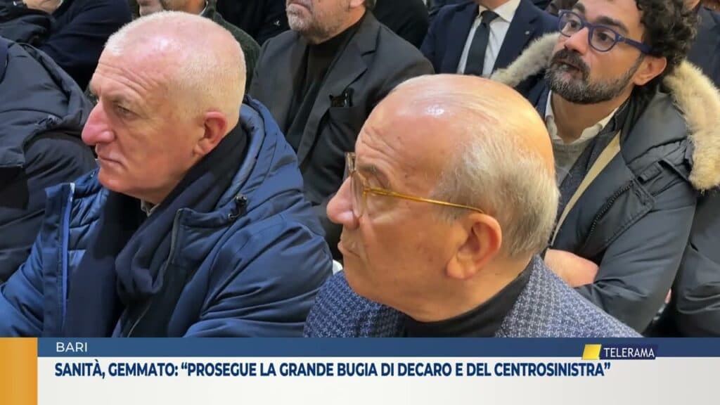 Sanità, Gemmato: “Prosegue la grande bugia di Decaro e del centrosinistra”