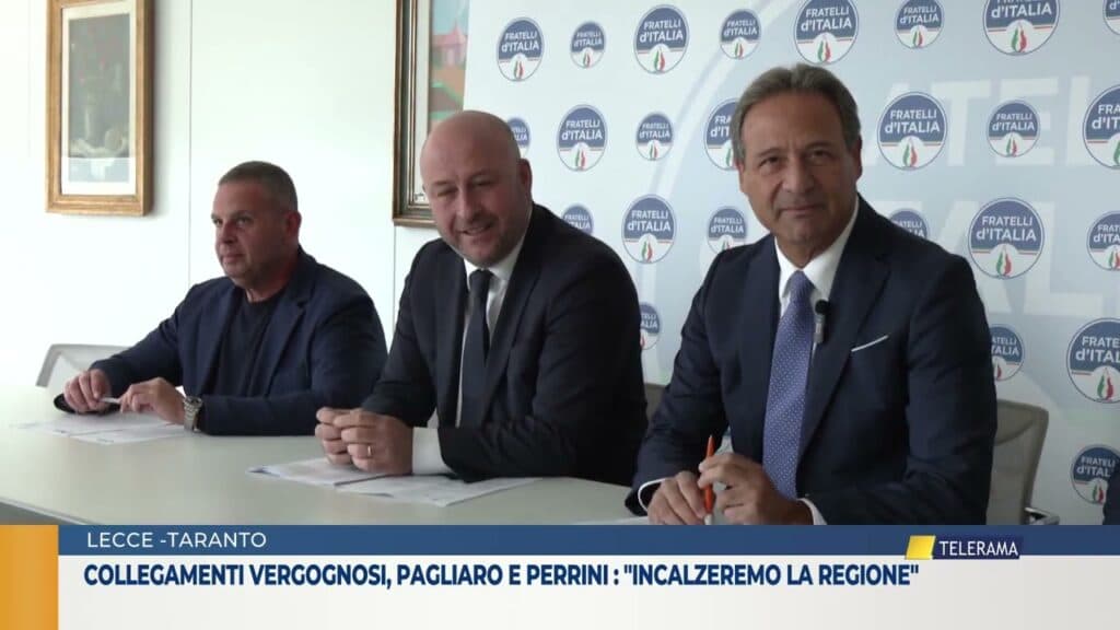 Lecce-Taranto, Pagliaro e Perrini: gap da colmare per mobilità e sviluppo
