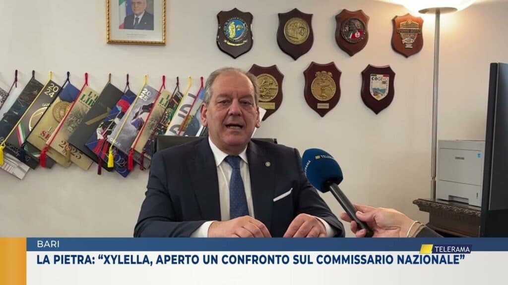 Bari, La Pietra: "Xylella, aperto un confronto sul commissario nazionale"