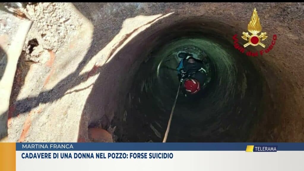 Martina Franca, cadavere in una cisterna: è una donna di 64 anni