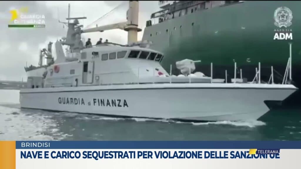 Nave e carico sequestrati per violazione delle sanzioni Ue