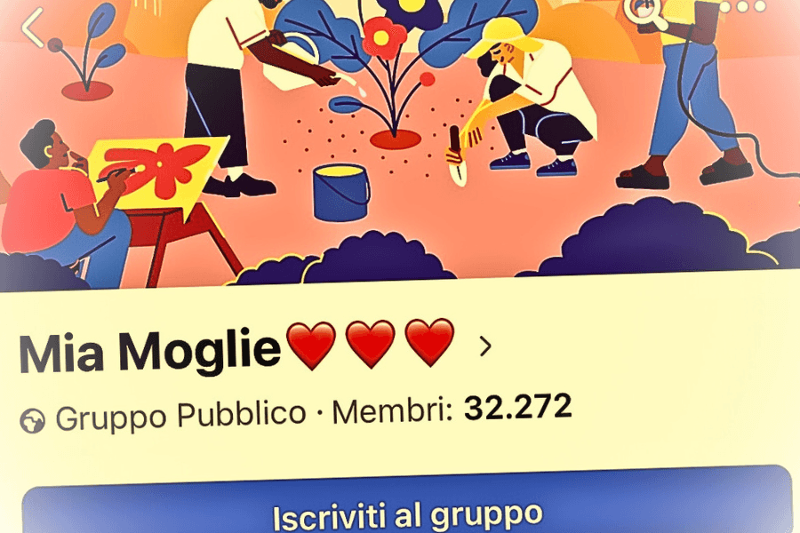 Il gruppo "Mia moglie" era gestito dall'account di un 70enne leccese