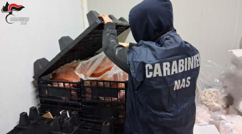 Blitz dei Nas: sequestrati 9 quintali di carne scaduta, azienda chiusa