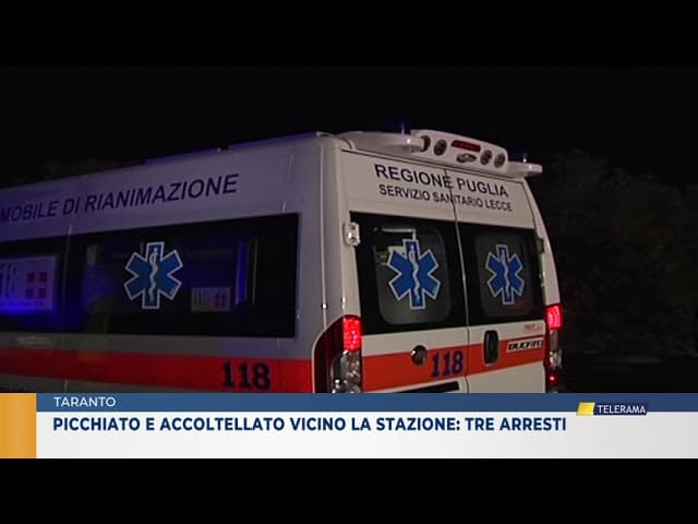 Taranto, aggredito e accoltellato vicino la stazione: 3 arresti