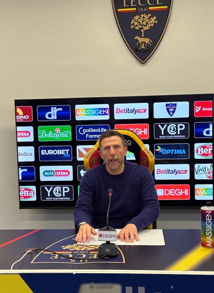 Lecce, Di Francesco: "Non molliamo mai, questo è lo spirito giusto"