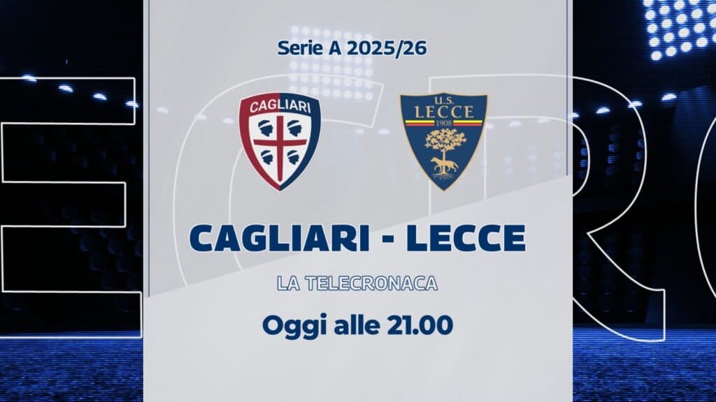 Cagliari-Lecce: in prima serata su TeleRama