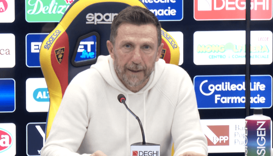 Lecce, Di Francesco: "La partita contro l'Inter è un'opportunità da sfruttare bene"