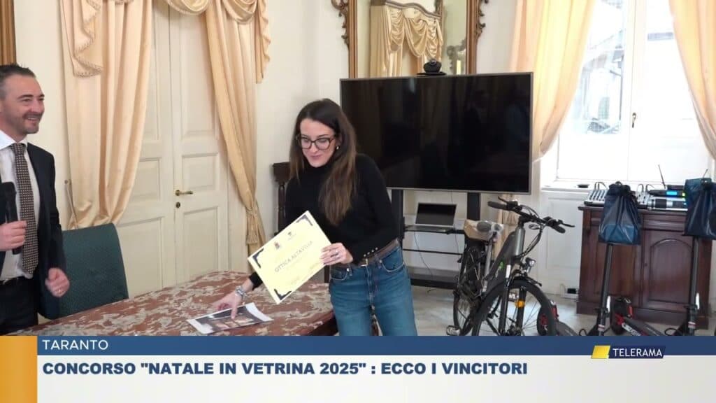 Taranto, "Natale in vetrina": la premiazione