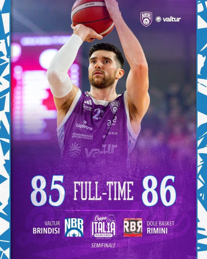 Basket A2: Valtur Brindisi, niente finale