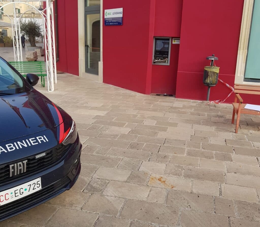 La banda della “marmotta” torna in azione: tentato colpo al bancomat di Leverano