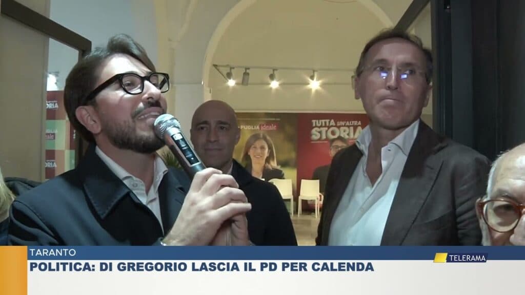 Taranto, Di Gregorio chiude con il PD e passa ad Azione