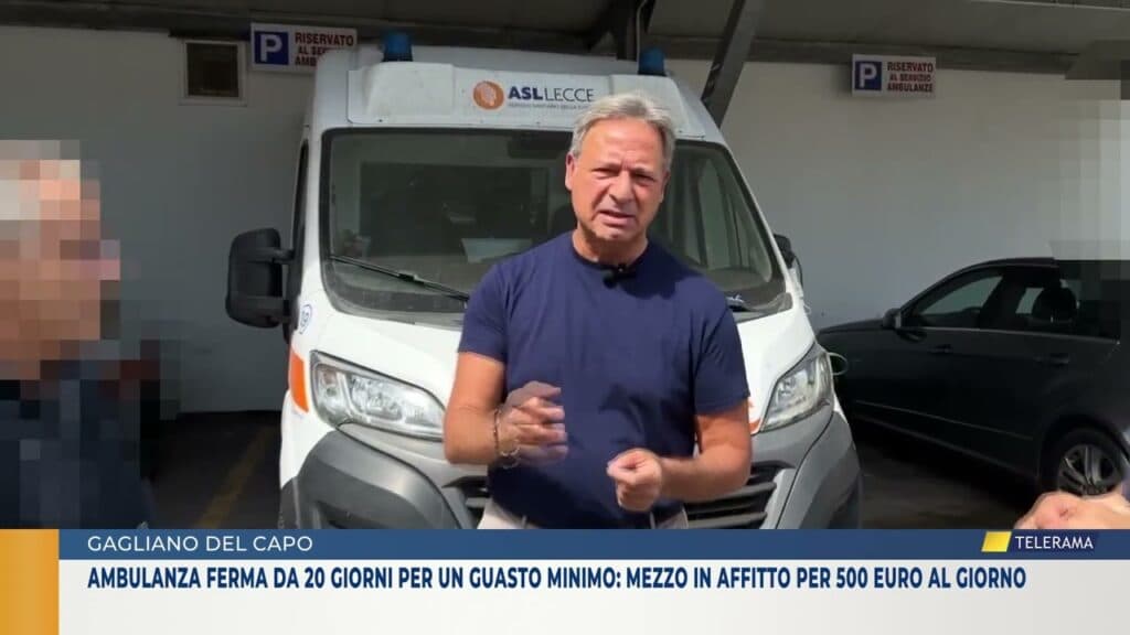 Ambulanza ferma da 20 giorni per un guasto minimo: mezzo in affitto per 500 euro al giorno