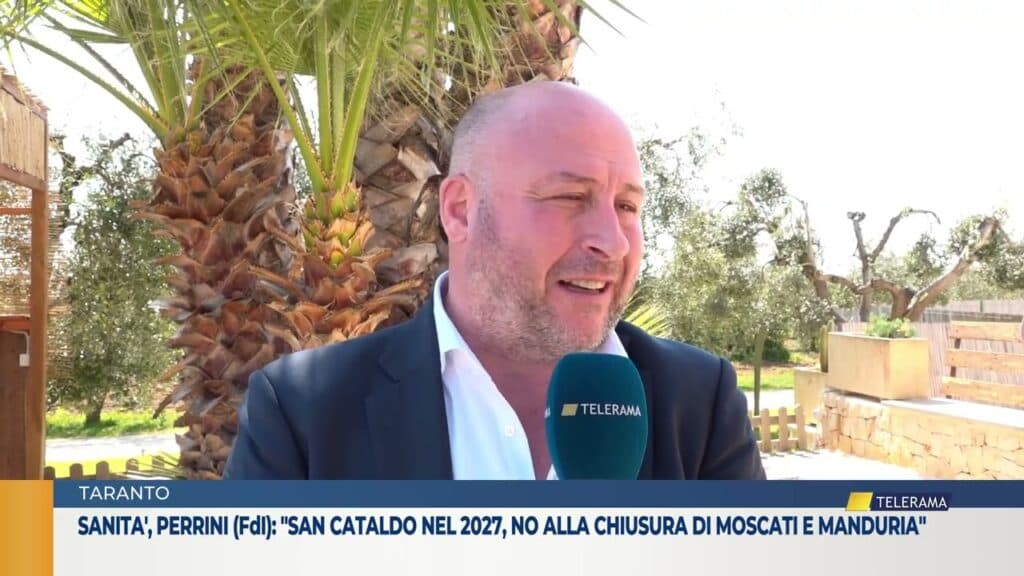Taranto, Perrini: il "San Cataldo" aprirà nel '27. Rischiano Moscati e Manduria