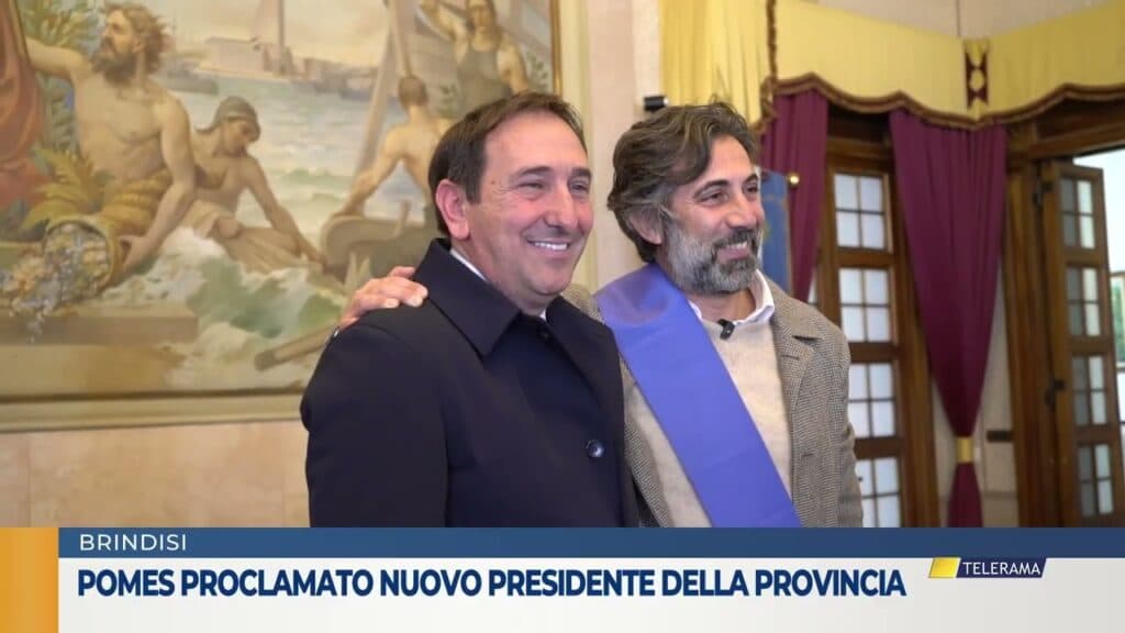 Angelo Pomes proclamato nuovo presidente della Provincia di Brindisi