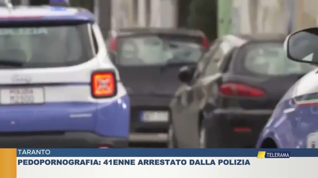 Taranto, pedopornografia: 41enne arrestato dalla Polizia
