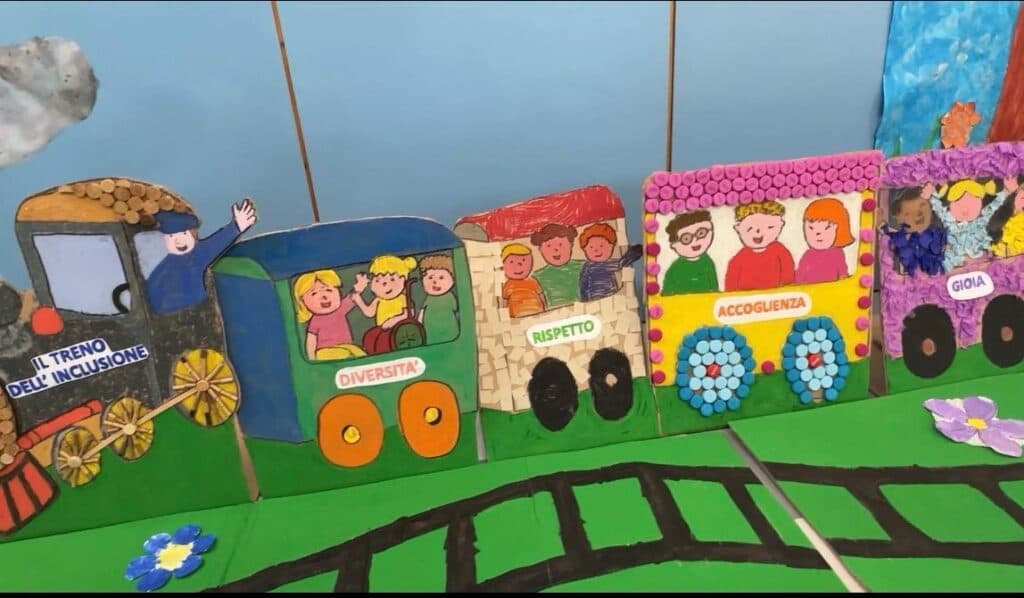 “Il treno dell'inclusione”: una mostra dei bimbi delle scuole dell'infanzia