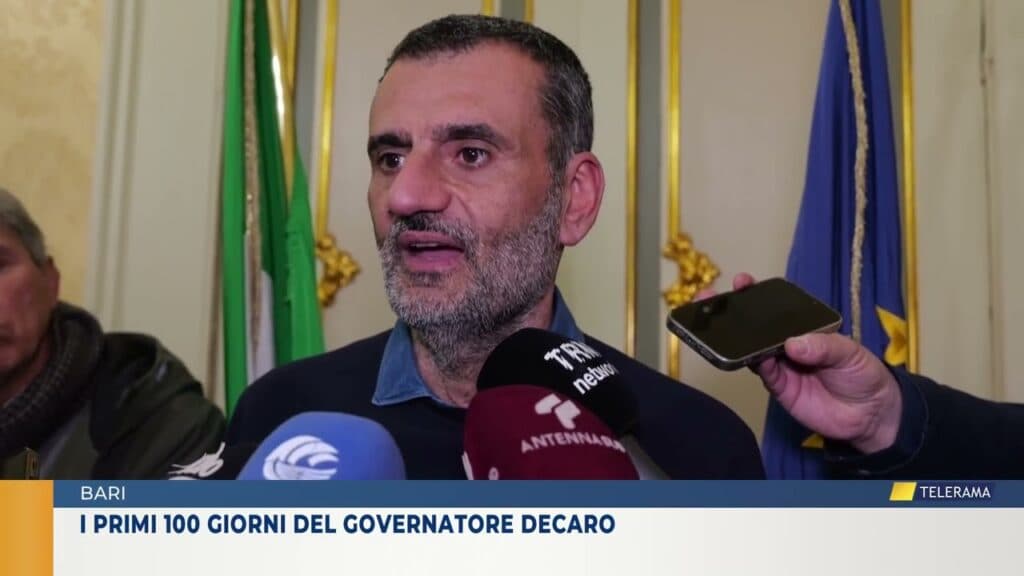 I primi 100 giorni del governatore Decaro