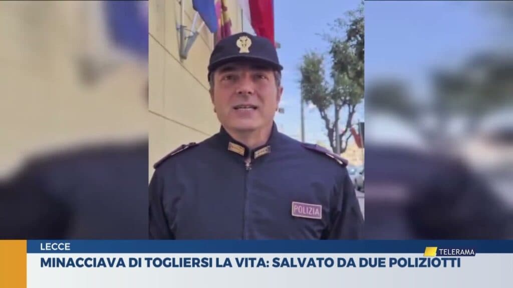 Minaccia di togliersi la vita: salvato da due poliziotti