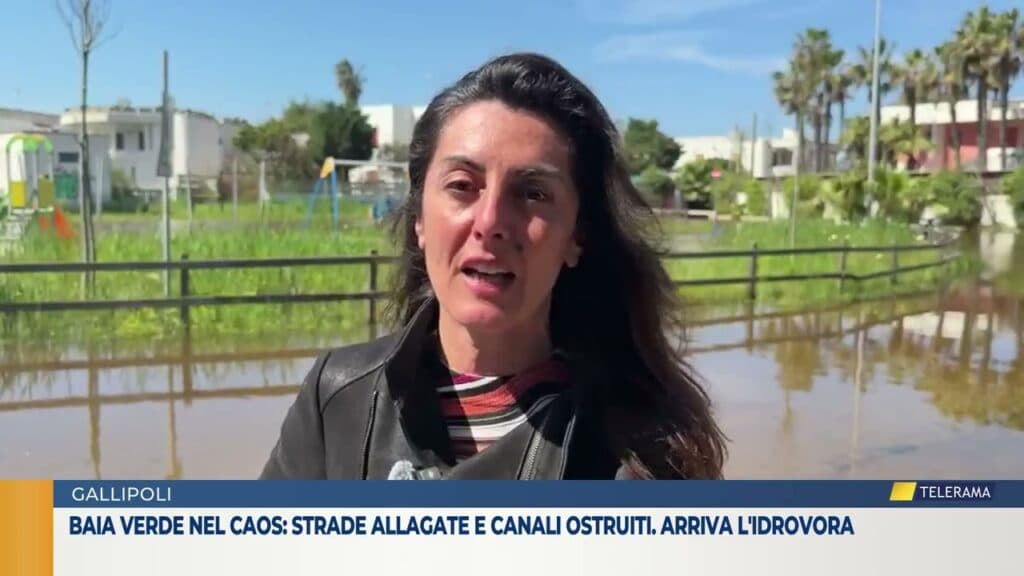 Baia Verde nel caos: strade allagate e canali ostruiti. Arriva l'idrovora